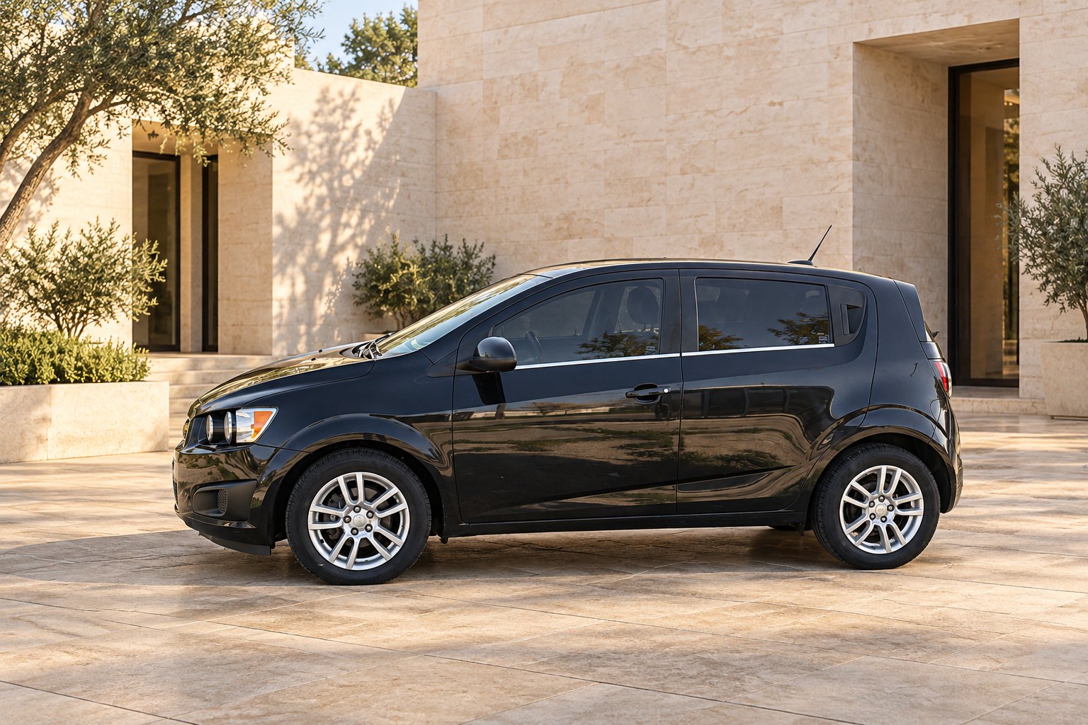 AI editorial interpretation of the 2015 Chevy Sonic