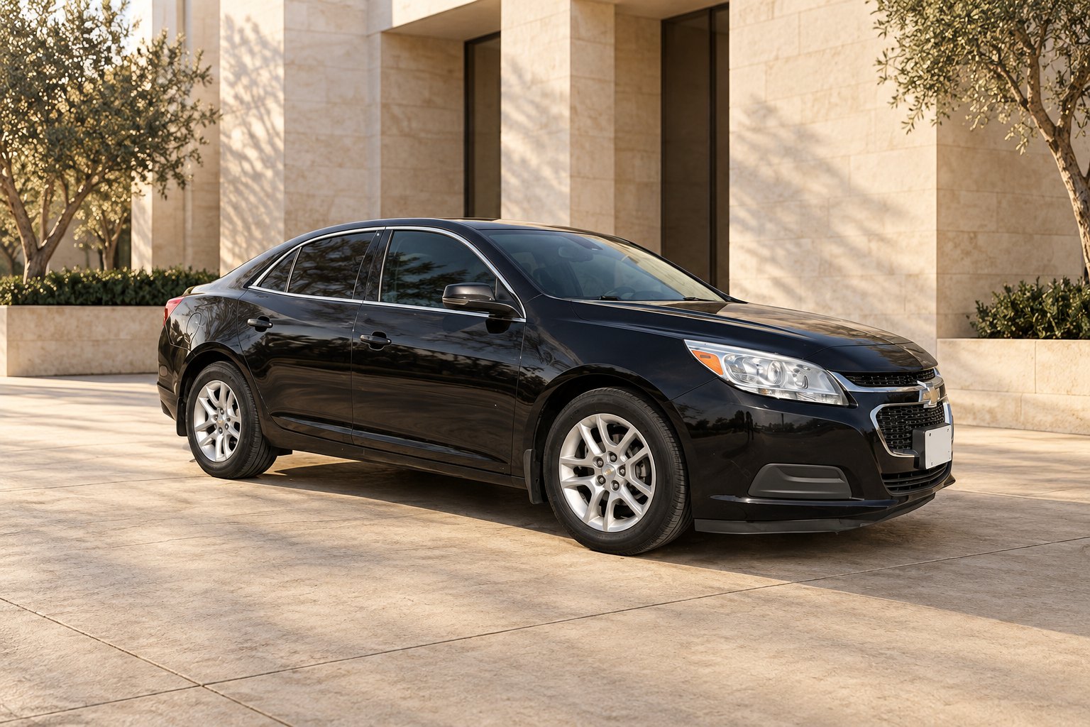 AI editorial interpretation of the 2015 Chevy Malibu LT